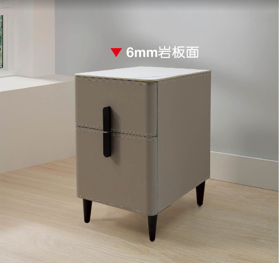 柯納馬鞍皮床頭櫃(A28-09)