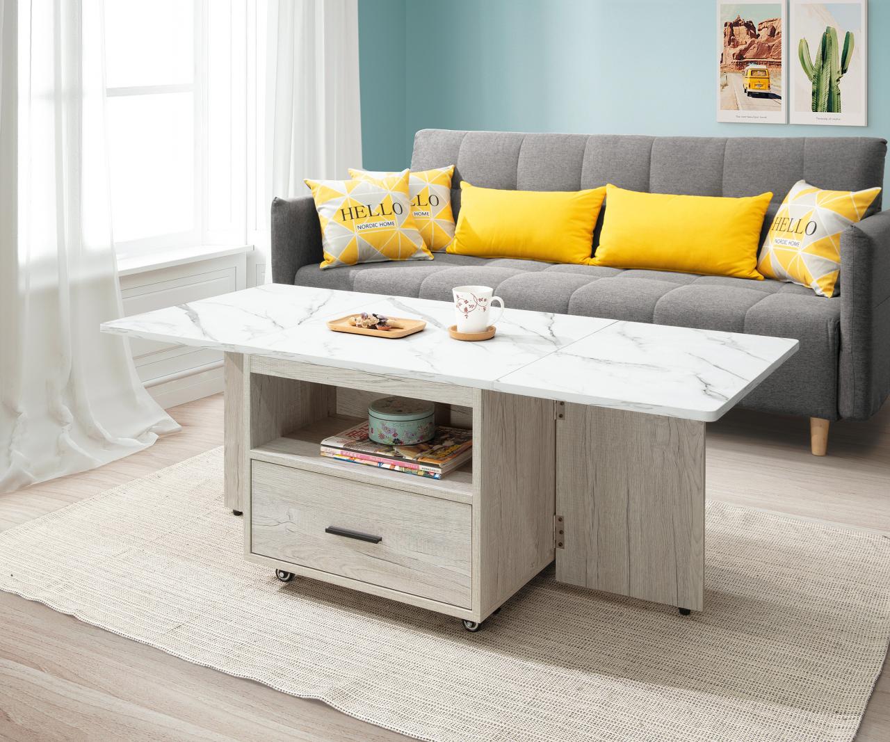 雨果折合移動式茶几