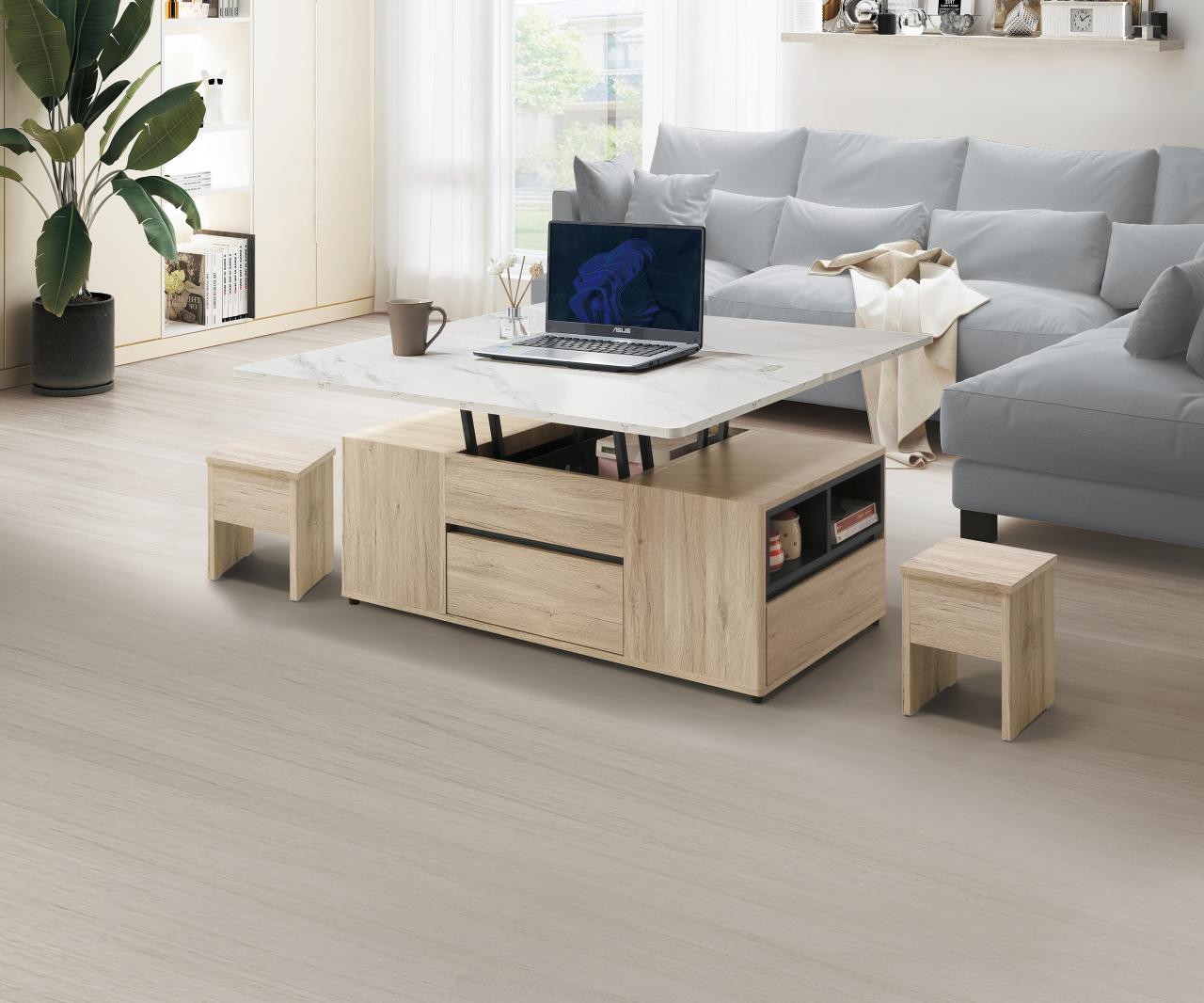 史蒂芬 4尺雙升降茶几