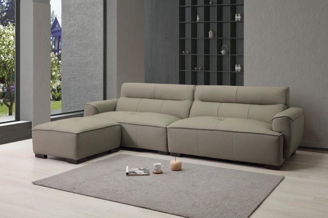 奧布恩半牛皮沙發組