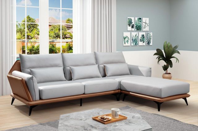 娜塔莉 L 型科技布沙發