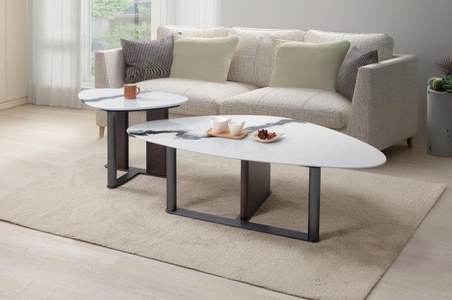 克拉斯石面茶几組(可各別單買)