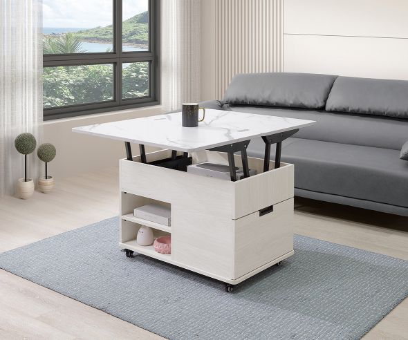 蕾娜2.7尺雙升降移動茶几