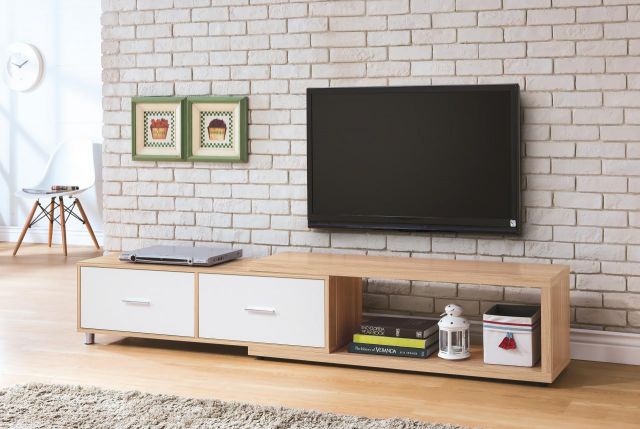 肯特雙色 4尺伸縮長櫃